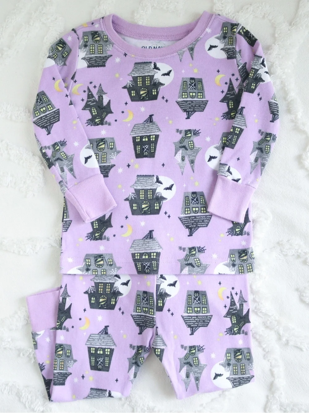 Old Navy | Halloween Wicked Cute Black Cat & Haunted House Pumpkin Ghost PJ Set
